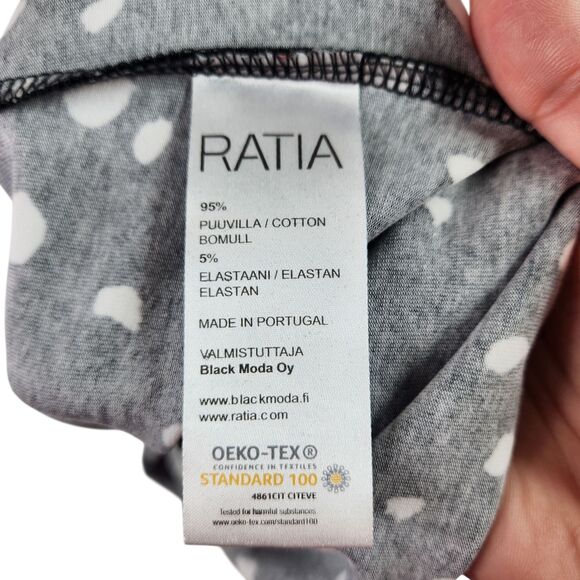 RATIA‎ Dress Womens Extra Small Black White Sleeveless A-Line Polka Dot Pattern - Picture 8 of 10